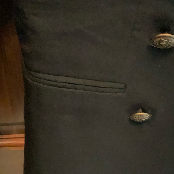 The Kooples Navy Blazer Patch Gold Logo Buttons - Picture 10 of 14